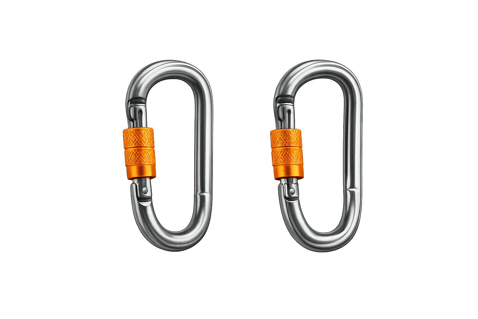 Double locking safety carabiners