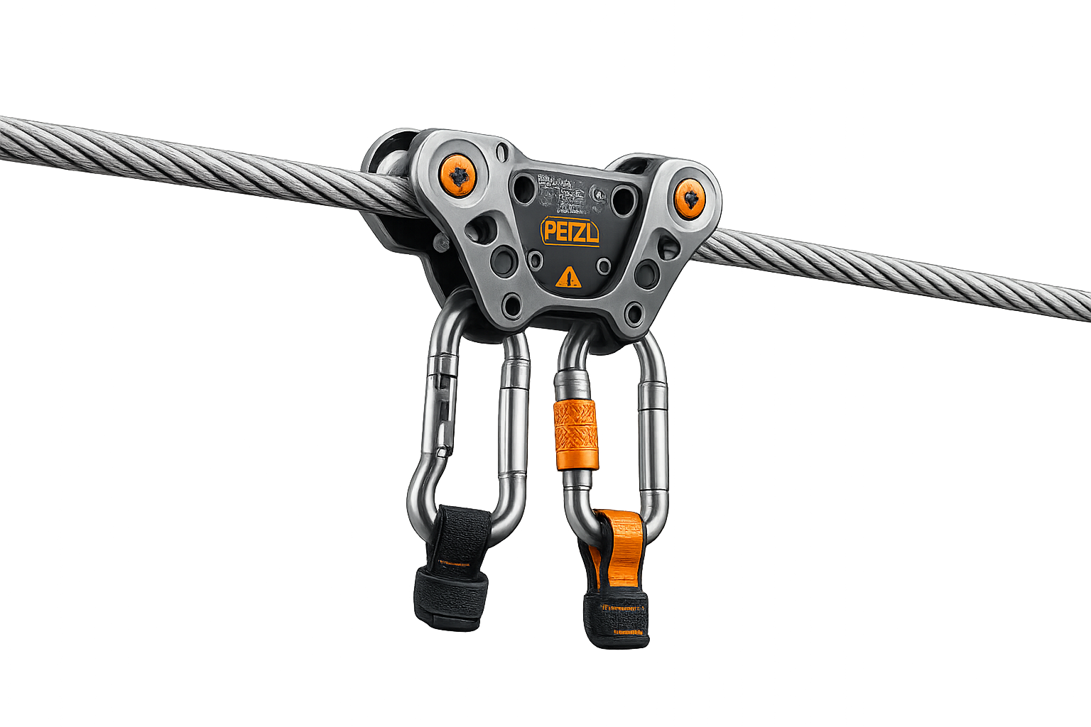 Professional zipline trolley